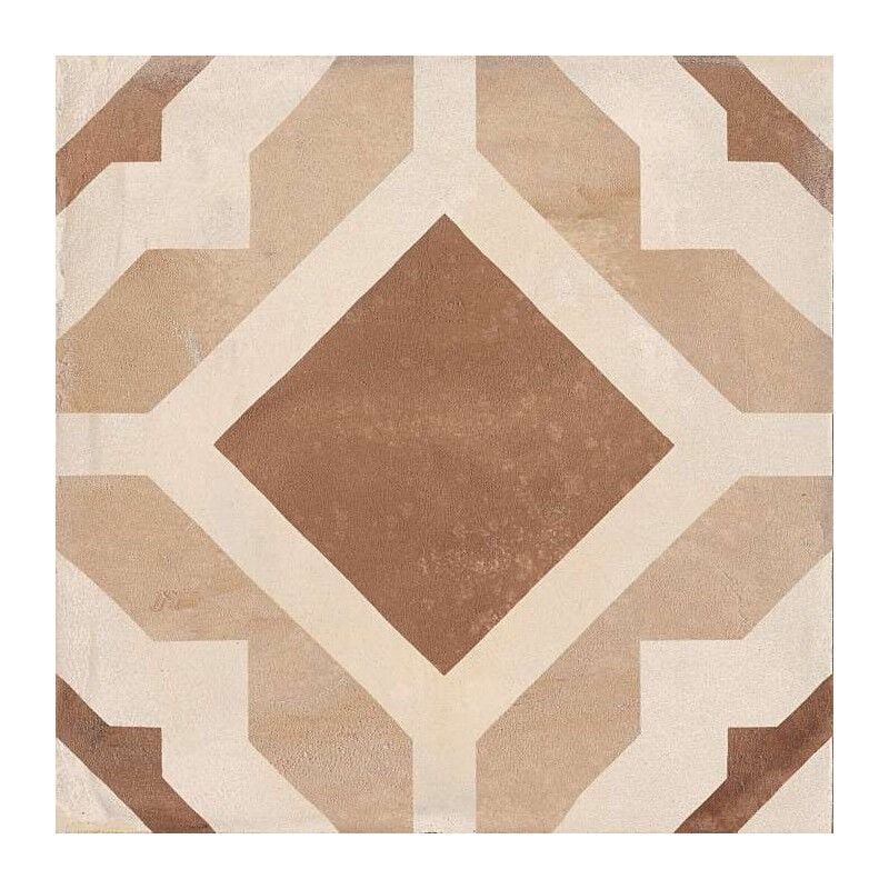 Carrelage sol / mur effet ciment 20x20 cm terra geometria (vendu par boite de 1,20m2)