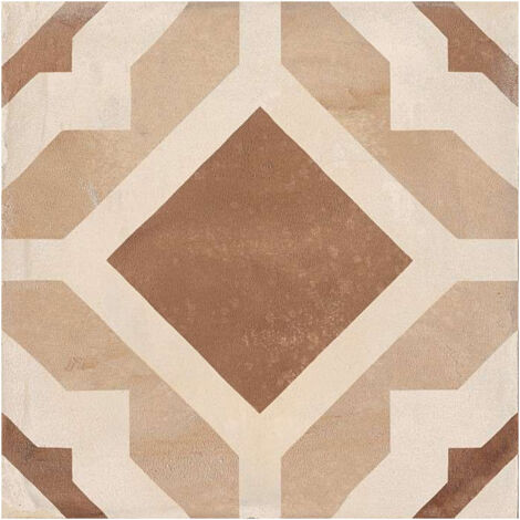 Carrelage sol / mur effet ciment 20x20 cm TERRA GEOMETRIA  (vendu par boite de 1,20m2)