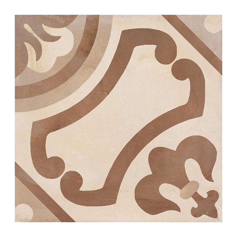 Carrelage sol / mur effet ciment 20x20 cm terra giglio beige (vendu par boite de 1,20m2)