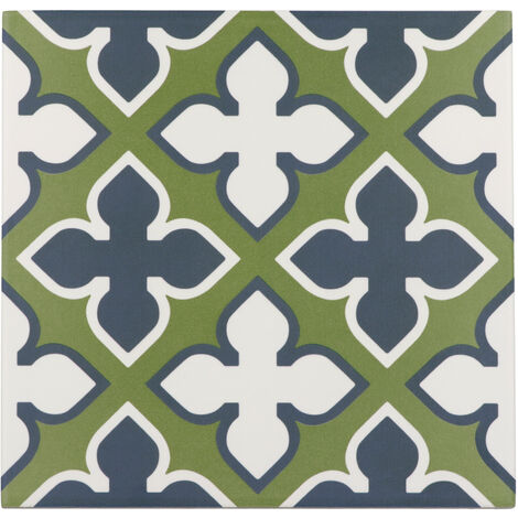 Carrelage sol / mur effet ciment à motif 20x20 cm RIVOLI - NAPLES(vendu par boite de 1m2)