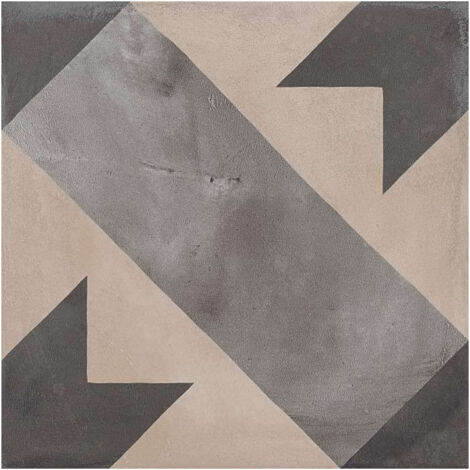 Carrelage sol / mur effet ciment motif étoile 20x20 cm TERRA STELLA  (vendu par boite de 1,20m2)
