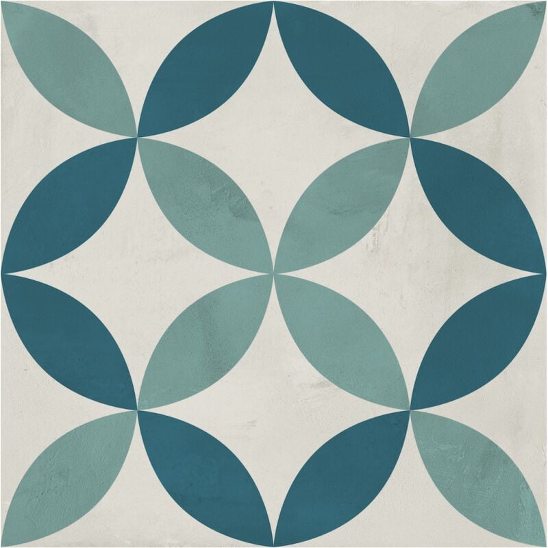 Carrelage sol / mur effet ciment vieilli 20x20 cm terra art astro o.c (vendu par boite de 1,20m2)