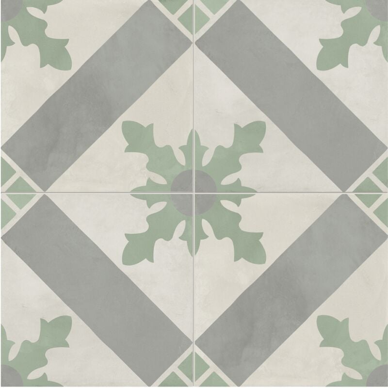 Carrelage sol / mur effet ciment vieilli 20x20 cm terra art cardinale s.m (vendu par boite de 1,20m2)