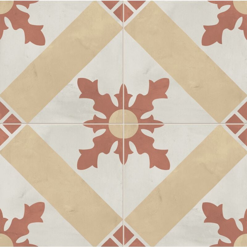 Carrelage sol / mur effet ciment vieilli 20x20 cm TERRA ART CARDINALE T.C (vendu par boite de 1,20m2)