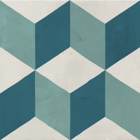 Carrelage sol / mur effet ciment vieilli  20x20 cm TERRA ART CUBO O.C  (vendu par boite de 1,20m2)