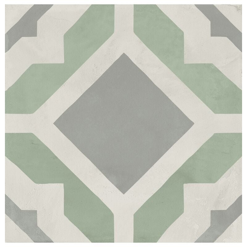 Carrelage sol / mur effet ciment vieilli 20x20 cm terra art geometria s.m (vendu par boite de 1,20m2)