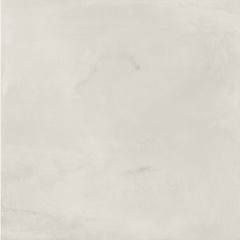Carrelage sol / mur effet ciment vieilli blanc 20x20 cm TERRA ART BIANCO  (vendu par boite de 1,20m2)