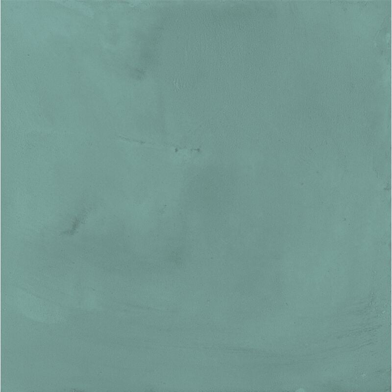 Carrelage sol / mur effet ciment vieilli bleu turquoise 20x20 cm terra art cielo 20x20 cm (vendu par boite de 1,20m2)