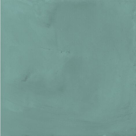 Carrelage sol / mur effet ciment vieilli bleu turquoise 20x20 cm TERRA ART CIELO 20x20 cm  (vendu par boite de 1,20m2)