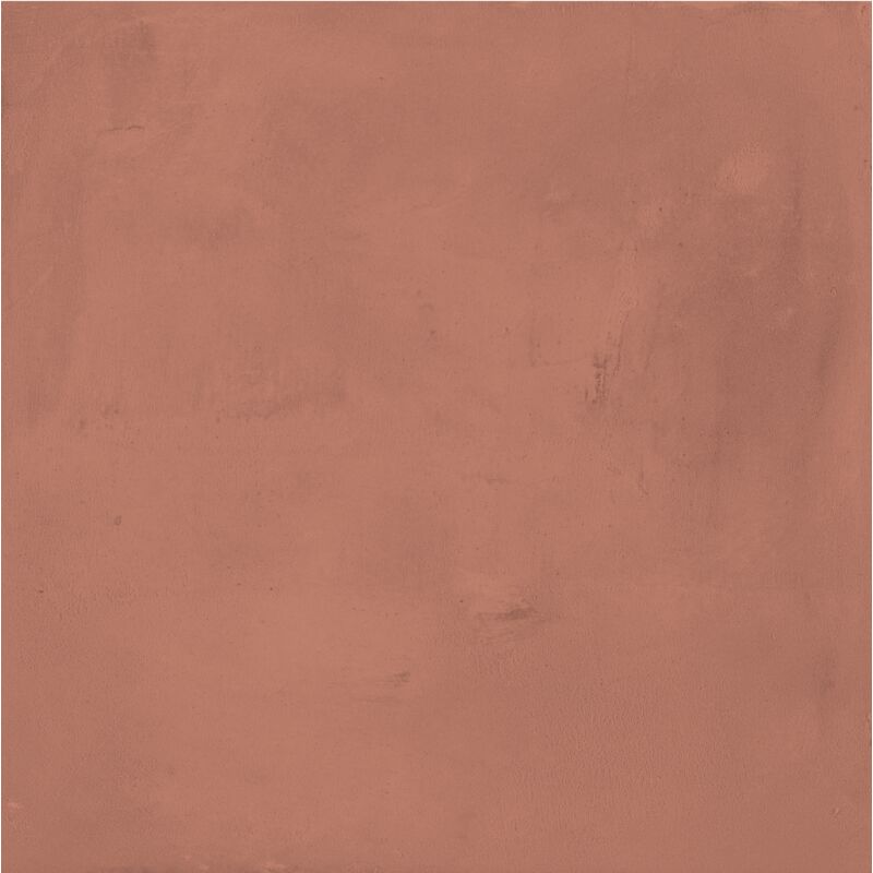 Carrelage sol / mur effet ciment vieilli terracotta orange terre cuite 20x20 cm terra art tramonto 20x20 cm (vendu par boite de 1,20m2)