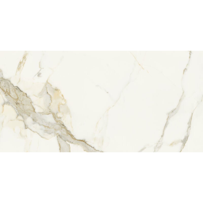 Carrelage sol / mur effet marbre beige 60x120 cm - scultorea calacatta oro fino J400 (vendu par boite de 1,44m2)