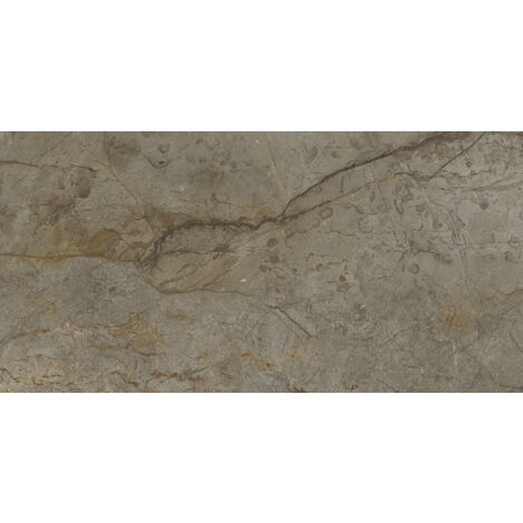 Carrelage sol / mur effet marbre beun et gris 60x120 cm  - SCULTOREA River grey J650  (vendu par boite de 1,44m2)