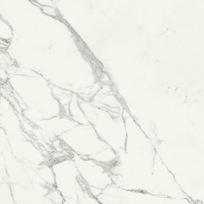 Carrelage sol / mur effet marbre blanc 120X120 cm - scultorea statuario vena argento J452 (vendu par boite de 2,88m2)