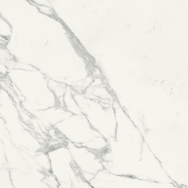 Carrelage sol / mur effet marbre blanc 80x80 cm - scultorea statuario vena argento J436 (vendu par boite de 1,28m2)