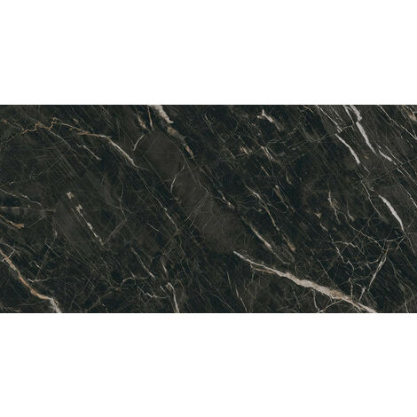 Carrelage sol / mur effet marbre gris  anthracite mate 60x120 cm MARBLELOUS Wailea R