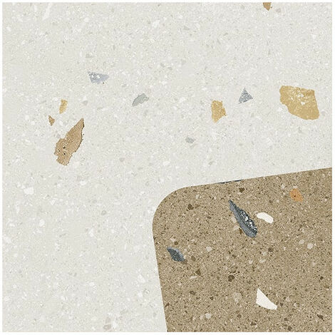 Carrelage sol / mur effet terrazzo 20x20 cm Croccante Barchetto Multicolor - Patchwork (vendu par boite de 1m2)