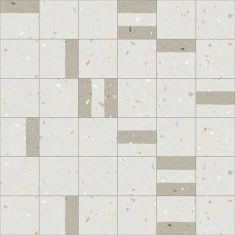 Carrelage sol / mur effet terrazzo 20x20 cm Croccante Granola Sesamo (vendu par boite de 1m2)