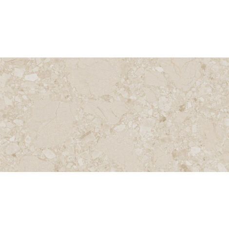 Carrelage sol / mur effet terrazzo beige 60x120 cm CREAM R BEACH (vendu par boite de 1,44m2)