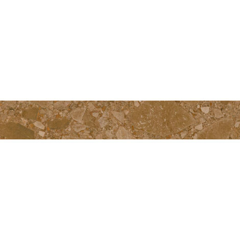 Carrelage sol / mur effet terrazzo marron 19,4x120 cm BROWN WASH (vendu par boite de 0,93m2)