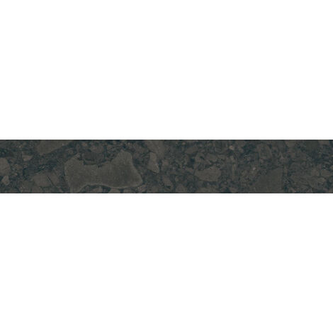 Carrelage sol / mur effet terrazzo noir 19,4x120 cm BLACK SPACE (vendu par boite de 0,93m2)