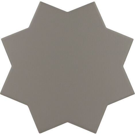 Carrelage sol / mur forme étoile noir 16,8x16,8 cm PORTO STAR BLACK (vendu par boite de 0,49m2)