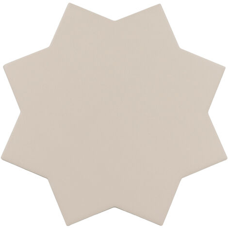 Carrelage sol / mur forme étoile taupe 16,8x16,8 cm PORTO STAR TAUPE (vendu par boite de 0,49m2)