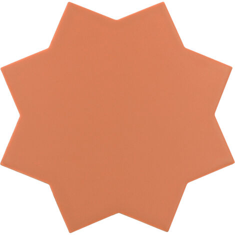 Carrelage sol / mur forme étoile terracotta  16,8x16,8 cm PORTO STAR WARM SIENA (vendu par boite de 0,49m2)