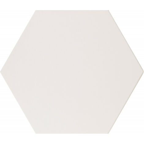 Carrelage sol / mur hexagonal blanc mate 26,23 cm ALCHIMIA BIANCO