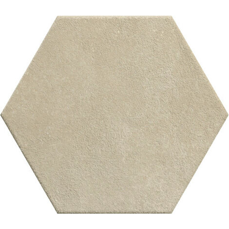 Carrelage sol / mur hexagonal effet ciment 25x21,6 cm TERRACRETA Argilla Esagono (vendu par boite de 1.18m2)