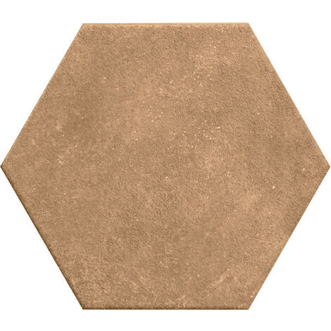 Carrelage sol / mur hexagonal effet ciment 25x21,6 cm TERRACRETA Chamotte Esagono (vendu par boite de 1.18m2)