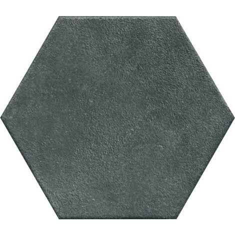Carrelage sol / mur hexagonal effet ciment 25x21,6 cm TERRACRETA Oltremare Esagono (vendu par boite de 1.18m2)