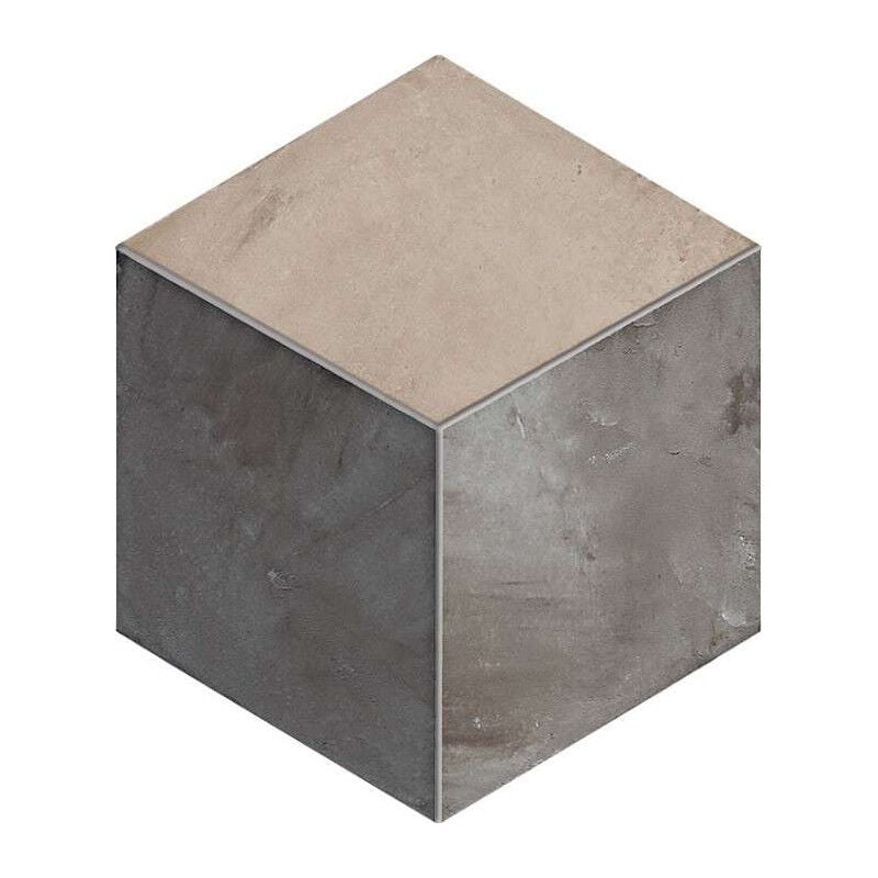 Carrelage sol / mur hexagonal effet ciment motif cube 25 x 21.6 cm terra rombo hexagonal (vendu par boite de 1,17m2)