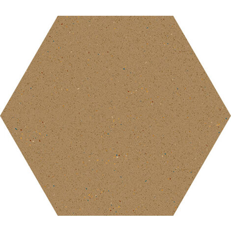 Carrelage sol / mur hexagonal effet terrazzo grand format  51,9x59,9 cm MICRA Hexagono Siena (vendu par boite de 0,93m2)