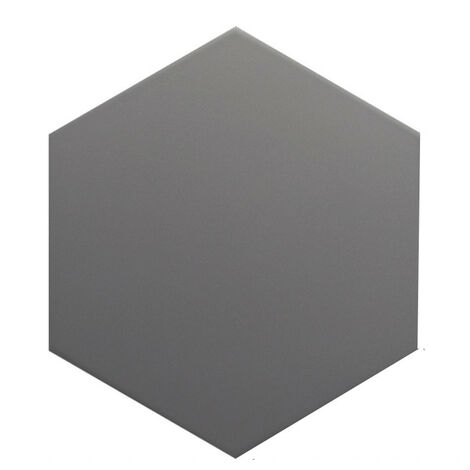 Carrelage sol / mur hexagonal uni noir 17,5x20 cm COIMBRA BLACK 30635 (vendu par boite de 0,71m2)