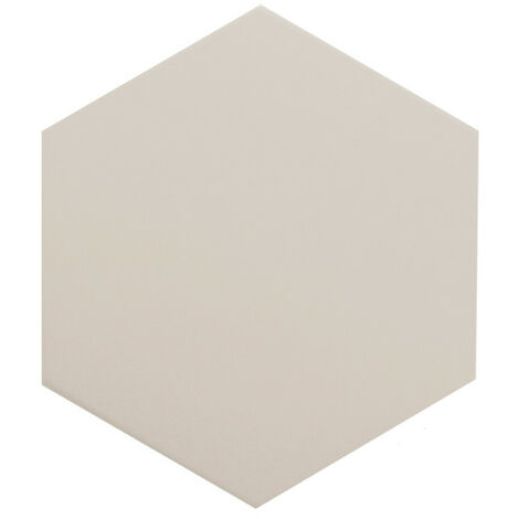 Carrelage sol / mur hexagonal uni taupe 17,5x20 cm COIMBRA TAUPE 30634 (vendu par boite de 0,71m2)