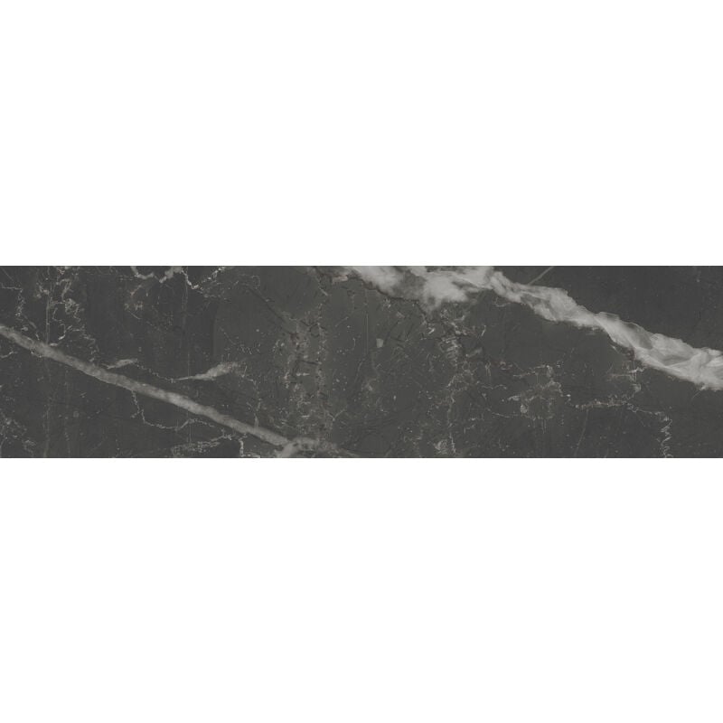 Carrelage sol / mur rectangulaire effet marbre noir mate 6x24 cm scultorea dark diamond miniature J479 (vendu par boite de 0,87m2)