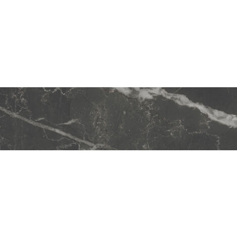 Carrelage sol / mur rectangulaire effet marbre noir mate 6x24 cm SCULTOREA dark diamond miniature J479  (vendu par boite de 0,87m2)