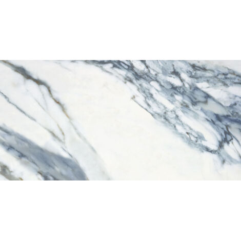 Carrelage sol poli effet marbre Bahia Bleu 60x120 cm - Réflex boutique