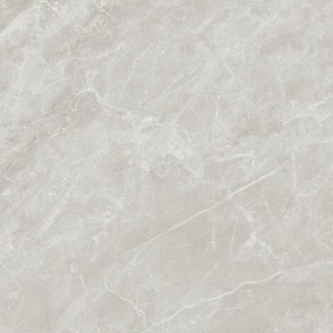 Carrelage sol uni aspect marbre gris poli 80x80 cm – Finition brillante pour rehausser l'espace – Idéal pour intérieur moderne