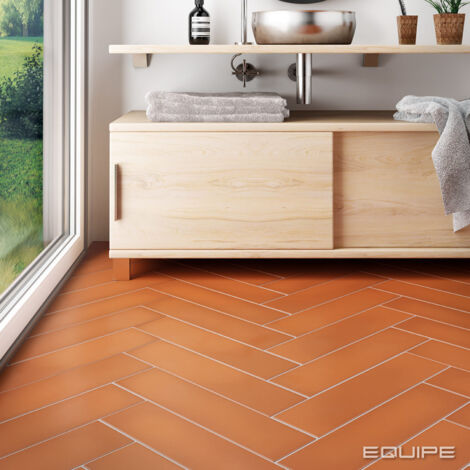 Carrelage Stromboli 36.8x9.2cm Orange - Mat - boîte de 0.65 m2 36.8x9.2 cm Orange - Mat - boîte de 0.65 m2