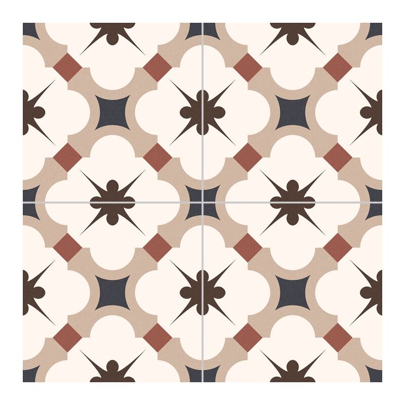 Carrelage style ancien ciment GABARDINE BEIGE 33x33 cm - 1.32m²