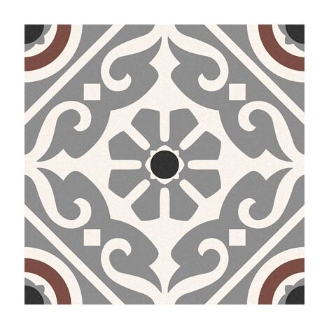 Carrelage style ancien ciment MADRAS GREY 16.5x16.5 cm - 0.55m²