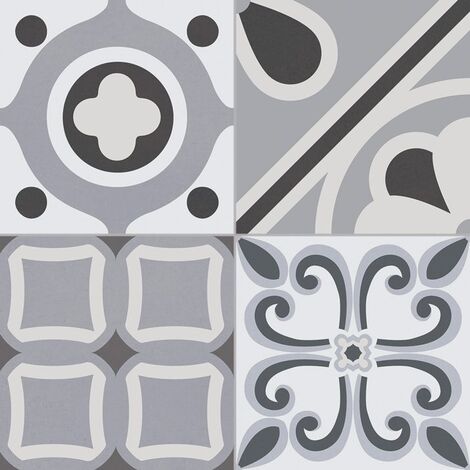 Carrelage style ciment grisé LUMIER BLACK 33x33 cm R9 - 1.32m²