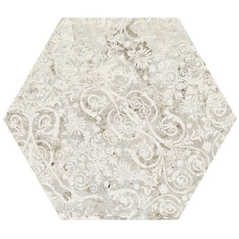 Carrelage tomette décors vieillis CARPET SAND NATURAL HEXAGON 25x29 cm - R9 - 0.935m²