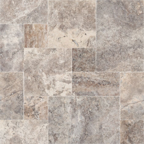 Carrelage travertin 1er choix – Opus 4x1,2 cm – Gris silver – Surface 0,74 m² pour aménagement intérieur ou extérieur