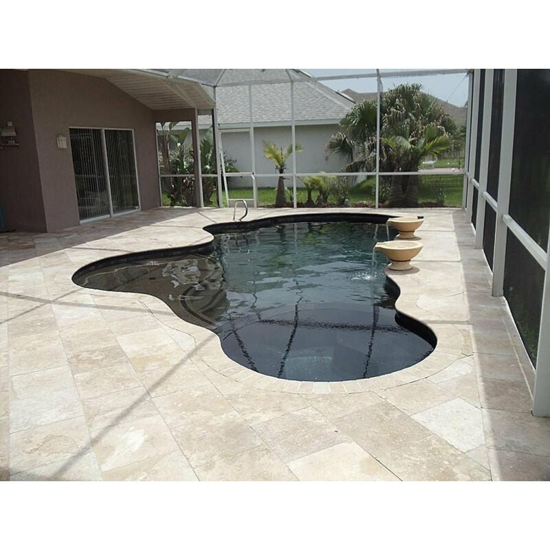 Stone By Stone - Carrelage Travertin Rustique - Mix Beige - 61x91x1,2cm - Vieilli - (1 m²)