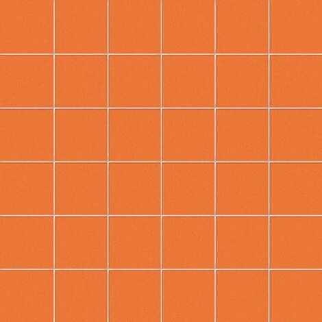Carrelage uni 5x5 cm CROMO MATT sur trame- 1m²