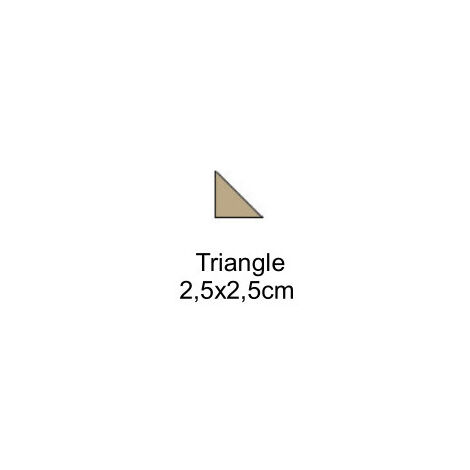 Carrelage VICTORIAN FORMS - 07 - Light grey.Triangle 2.5cm - attention prix à l'unité / boite de 25 unités
