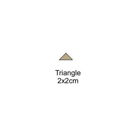 Carrelage VICTORIAN FORMS - 07 - Light grey.Triangle 2cm - attention prix à l'unité / boite de 25 unités