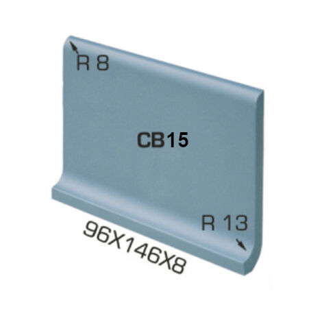 Carrelage VICTORIAN SPECIALS BASE 15 - Medium grey - boîte de 0.90 m2 15 - Medium grey - - boîte de m2